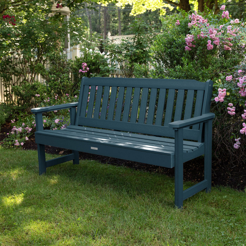 Banc de jardin en plastique Arbnora, Bleu Nantucket