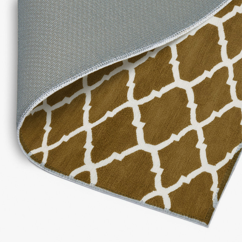 Tapis brun intérieur et extérieur Trellis, Rectangulaire 8 pi x 10 pi