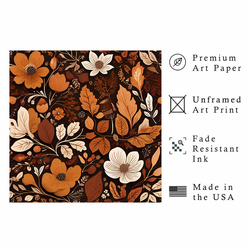 «Botanical Plants II», reproduction d'art scandinave sans cadre, H 28 po x l 28 po