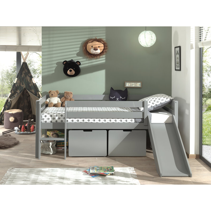 European Single (90 x 200cm) Drawer Bed, Grey