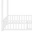 Lit superposé avec escalier de rangement et garde-corps de sécurité-129685821