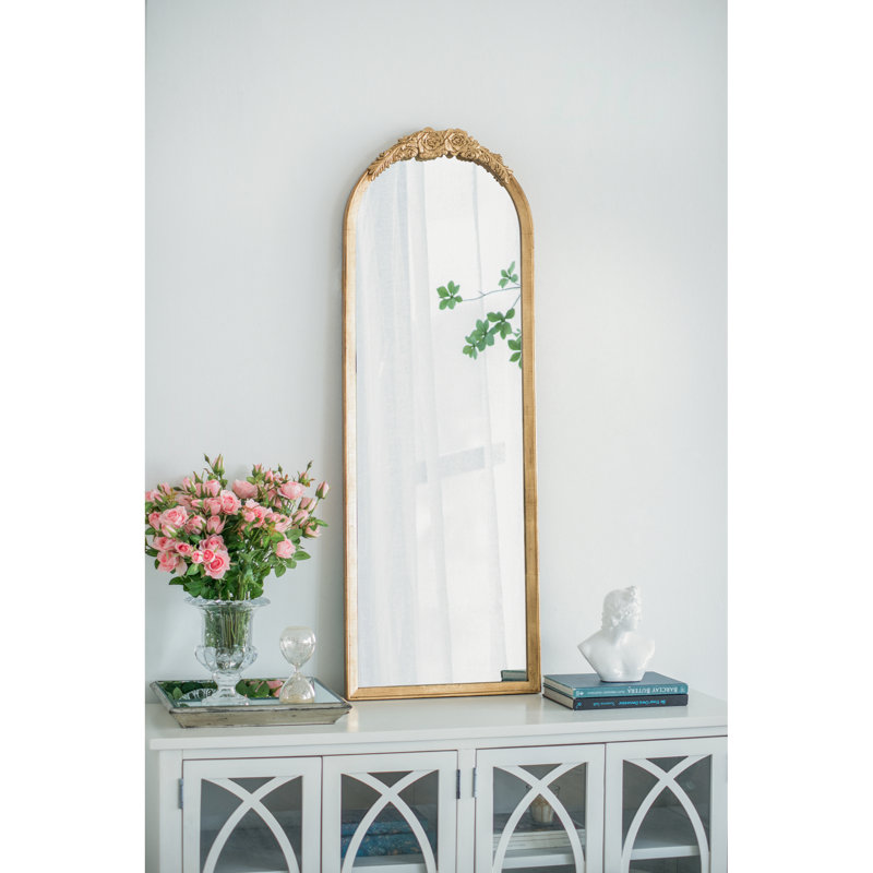 Miroir de plancher en bois 19 po x 56 po, miroir de maquillage complet pour salle de bain, salon, chambre à coucher