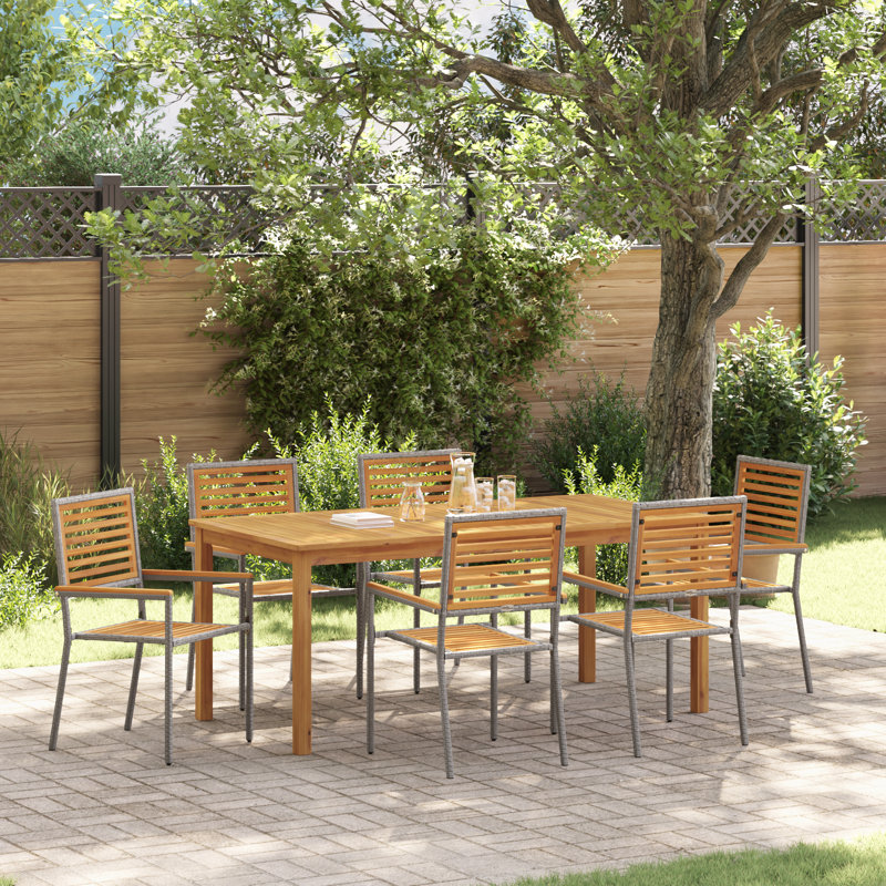 Garden Dining Set, Grey