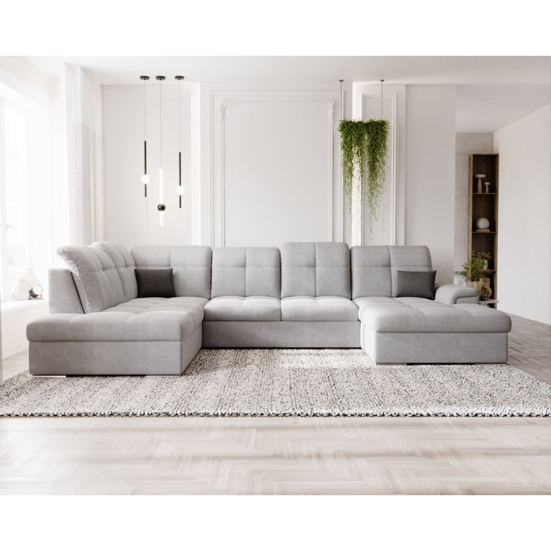3 Seater Corner Sofa, Right Hand Facing, Grey