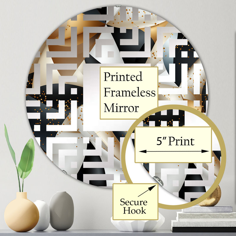Miroir mural rond, 23,6 po x 23,6 po