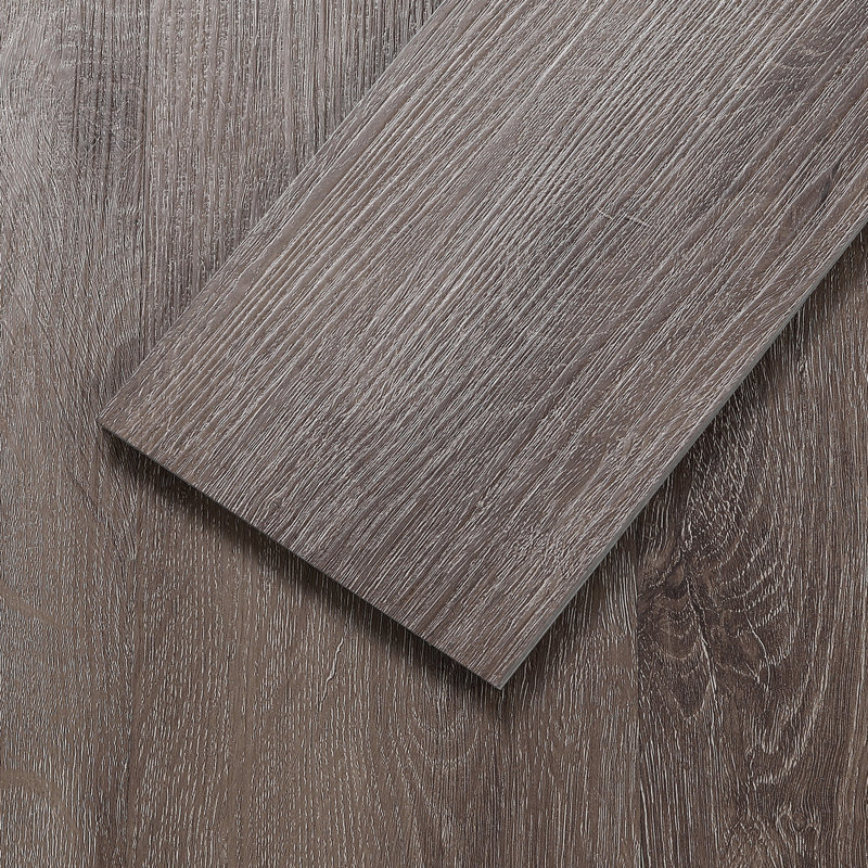 FLYFISH 6" x 36" Peel and Stick Floor Tiles, 1.2 mm Thick Vinyl Flooring, 12 Tiles, Classic Gray, Classic Gray