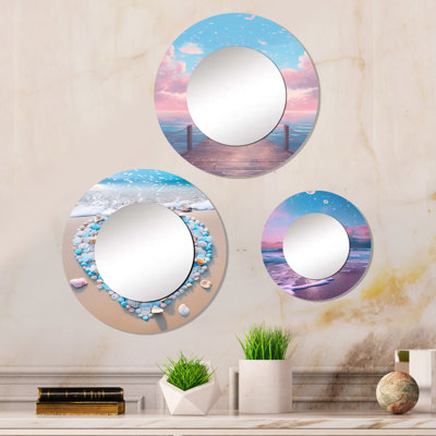 Ellary Metal Round Mirror