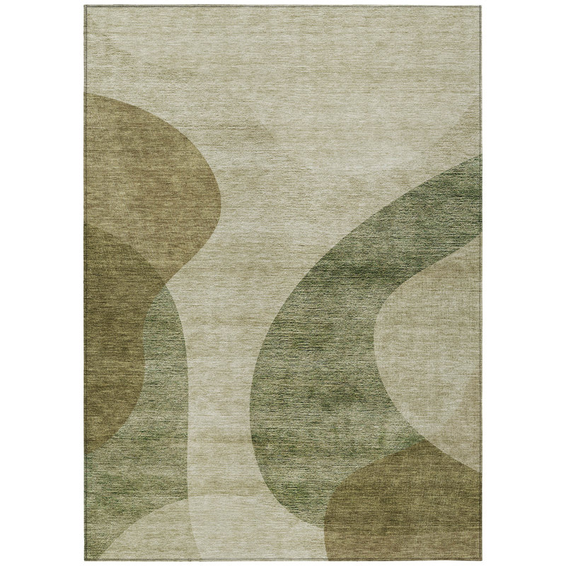 Fargo Washable Abstract Indoor / Outdoor Rug, Rectangle 9' x 12'