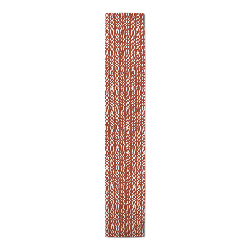 Brealle Rectangle Polyester Table Runner, 72" x 16", Brown