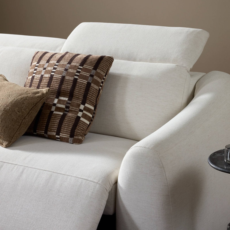 Alondra Sofa, Crypton Nomad Snow Polyester Blend