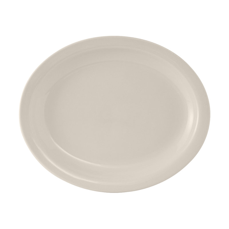 Tuxton Nevada Ceramic Platter, 1" H x 13.25" W x 10.5" D