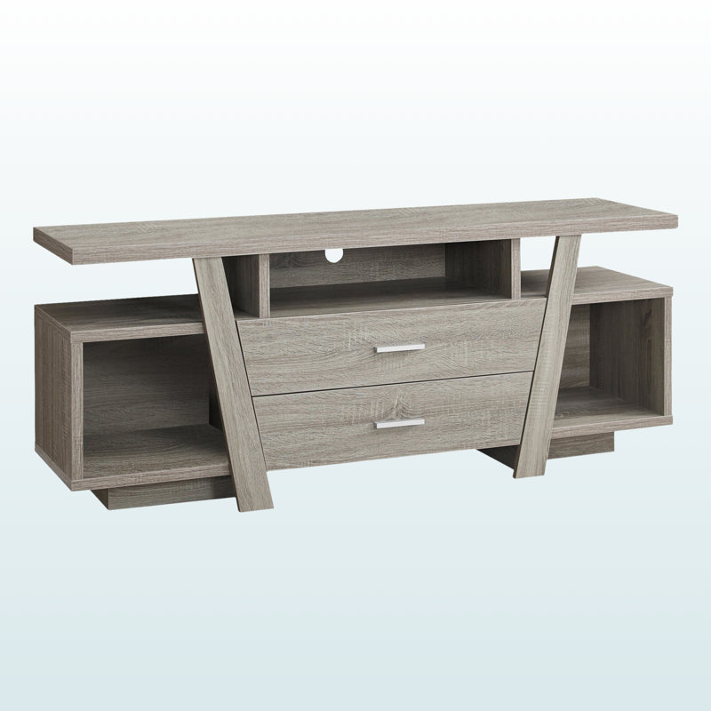 Dave 60" TV Stand features a stylish contemporary design, 59.88'' W X 15.21'' D X 23.53'' H