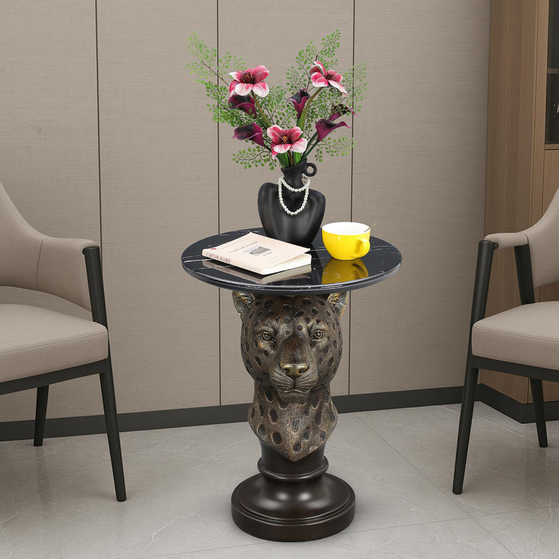 Table d'appoint Leopard Head