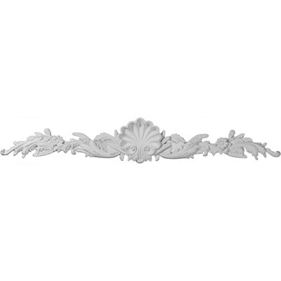Shell 7'' H x 43.25'' W x 1.25'' D Urethane Onlay Scroll