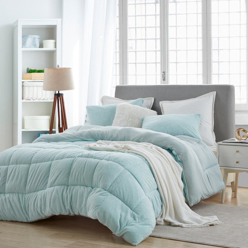 Oh Sweetie Bare Coma Inducer Plush Oversized Comforter, Queen Comforter, Gray