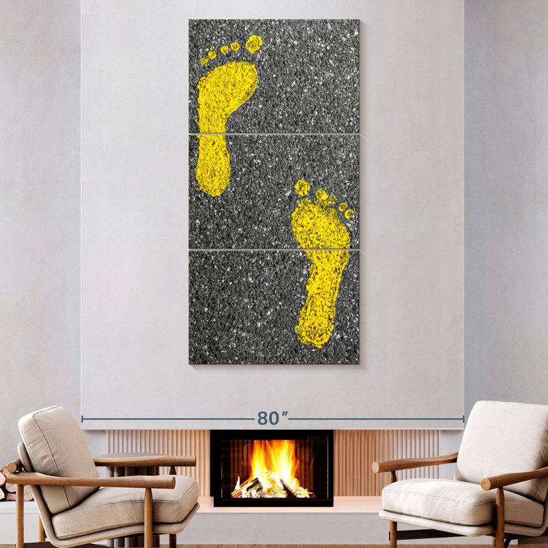 Footprints, 80" H x 39" W