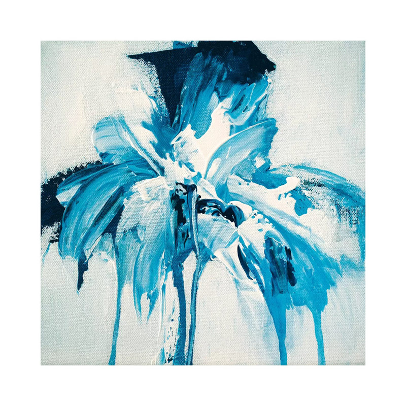 Tangled Blue No.4 by Jude Remedios - Painting on Canvas, 45.72cm H x 45.72cm W x 3.81cm D, Wrapped Canvas