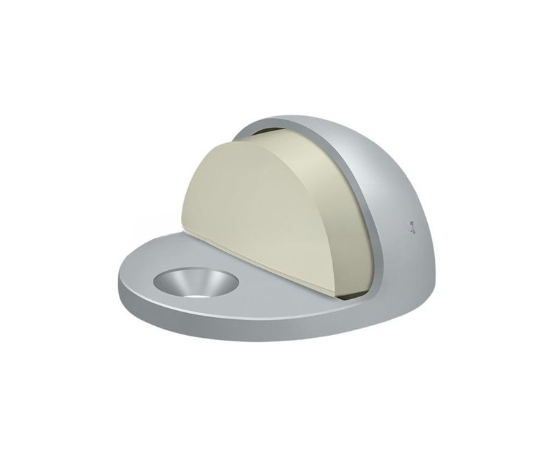 Kick Stop, 34.92" H x 25.4" W x 25.4" D, Brushed Chrome
