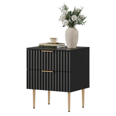 Rishaw Nightstand with 2 Drawers