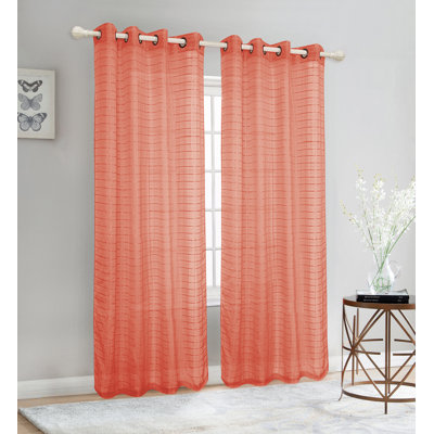 Aaiyana Sheer Curtain Single Panel
