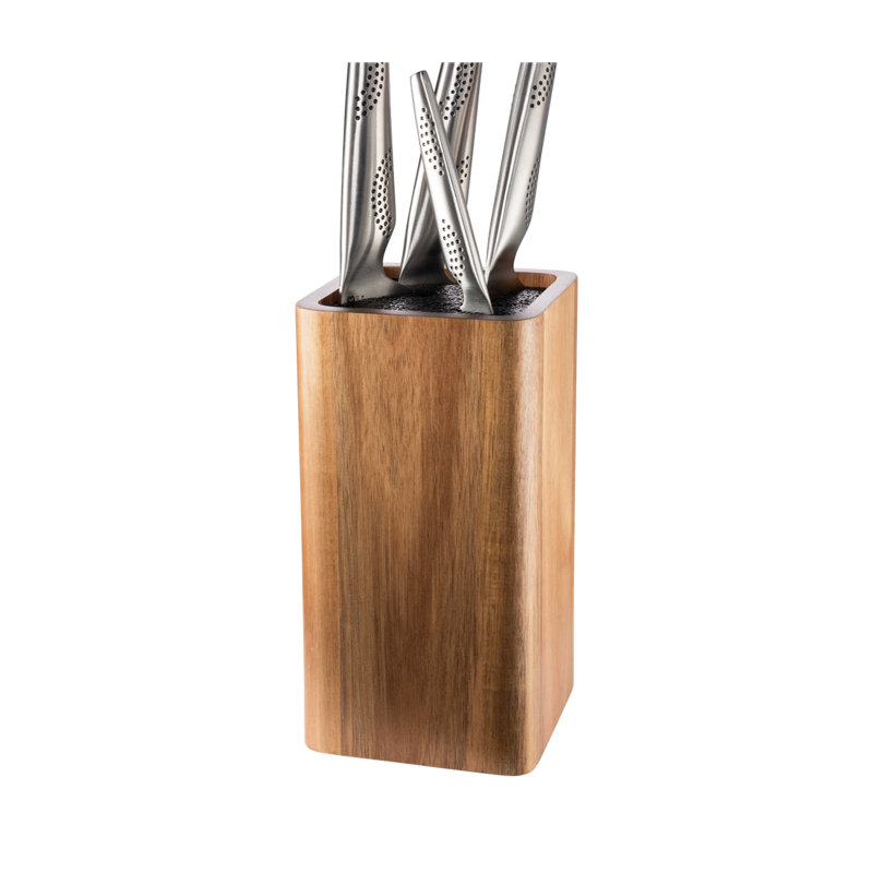 Cuisine::pro® UNIVERSAL Square Knife Block Acacia Acacia