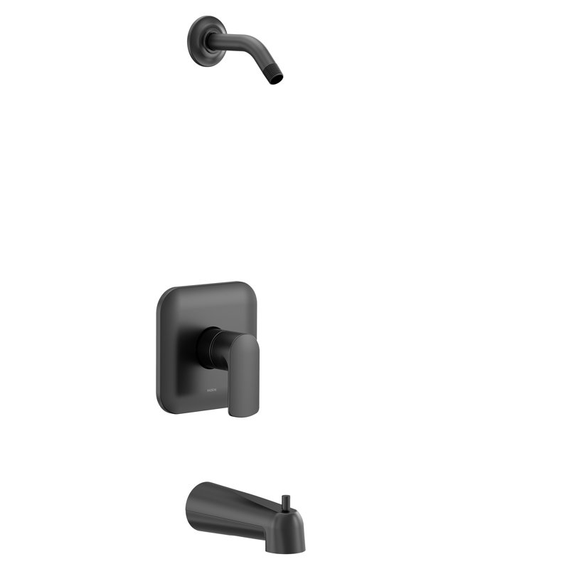 Rizon Tub and Shower Faucet, Matte Black