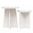 Alyssea Pedestal Side Table Set