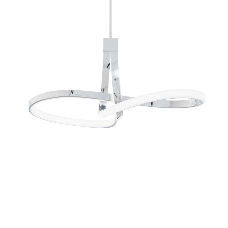 Mobius LED Linear Pendant, Chrome