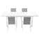 Calliana Patio Dining Set with Extendable Dining Table and Fully Assembled Stackable Chairs