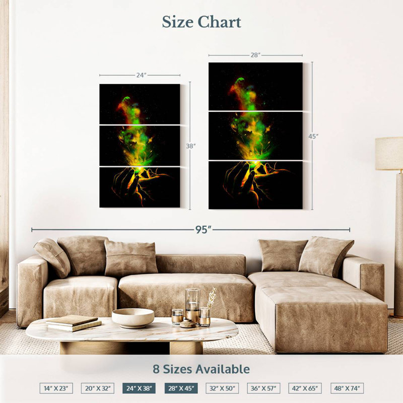 Kelan Light It Up, 38" H x 24" W