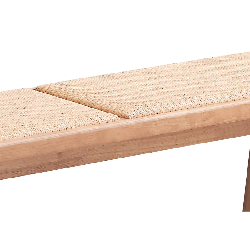 Banc pratique et à la mode, d'une largeur de 51 pouces, d'un poids de 23 lb pour une utilisation sans effort de style Mid-Century respirant, de 14 sièges profonds