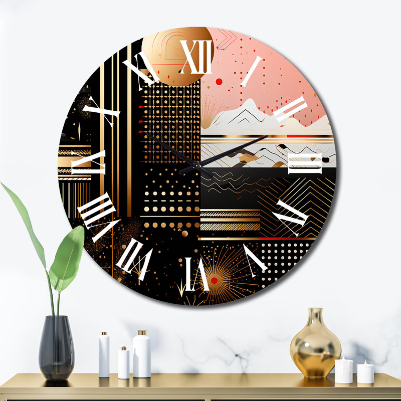 Horloge murale boho chic, Très grand