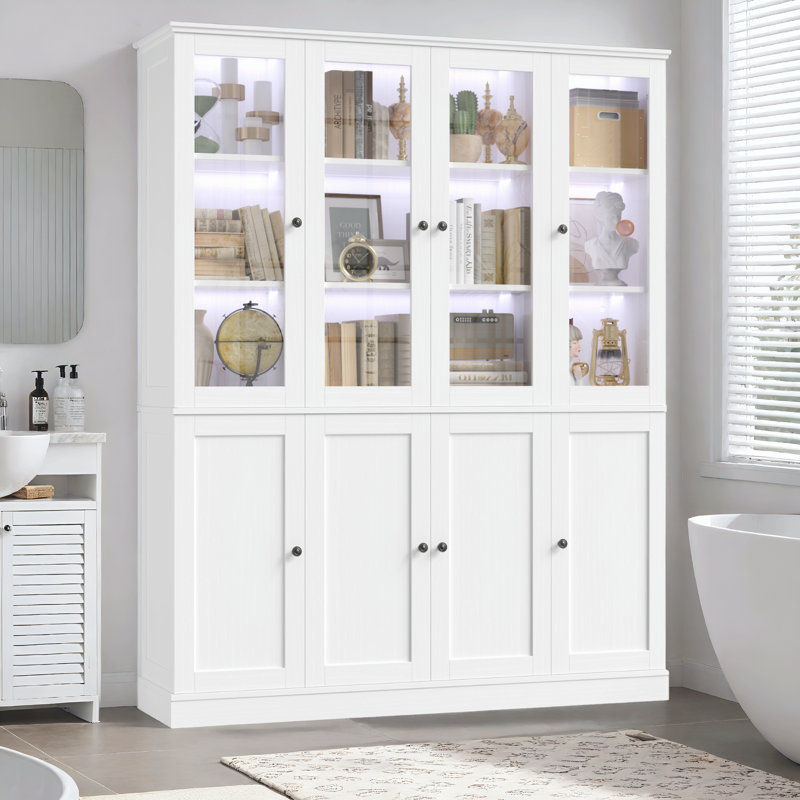 Armoire de salle de bain 73,6 po x l 62,9 po avec lumières DEL