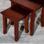 Ensemble de 3 tables gigognes cerise