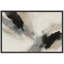 «Black and Neutral Abstract with Soft Motion Effect», reproduction d'art sur toile encadrée-394031860-394031855
