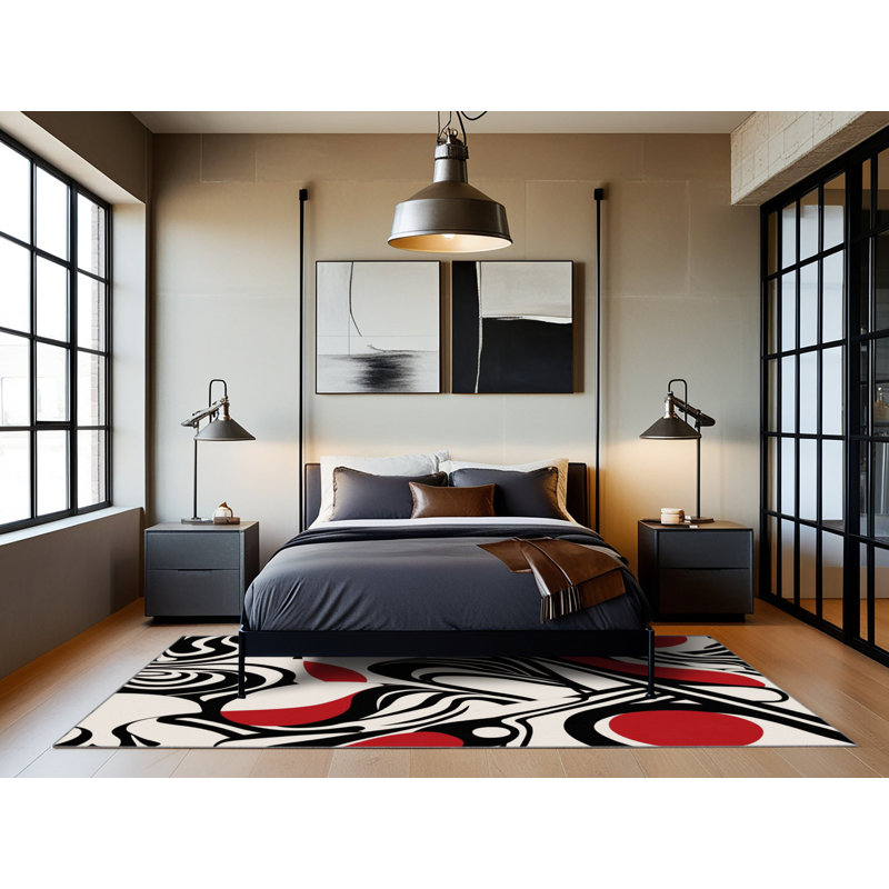 Cosmic Flame Rug, Rectangle 8' x 10'