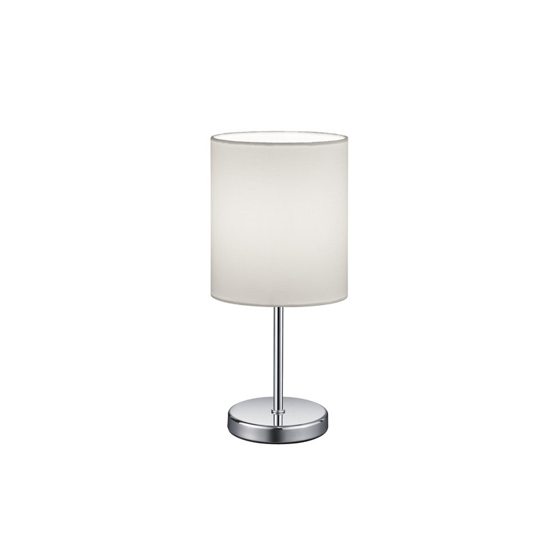 Kyhir 28.5Cm Chrome Table Lamp, White