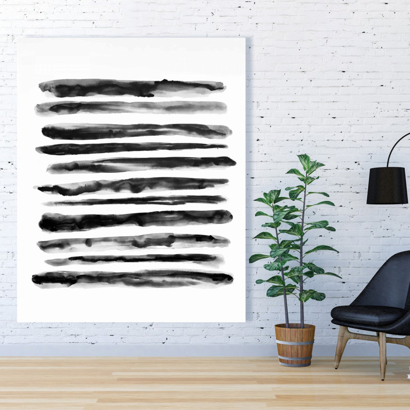 Hatching - Office Black & White Canvas for Home Decor