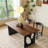70.87"Nordic-style solid wood rectangular dining table-1597940553