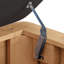 Banc de rangement avec repose-pieds 50,8 po