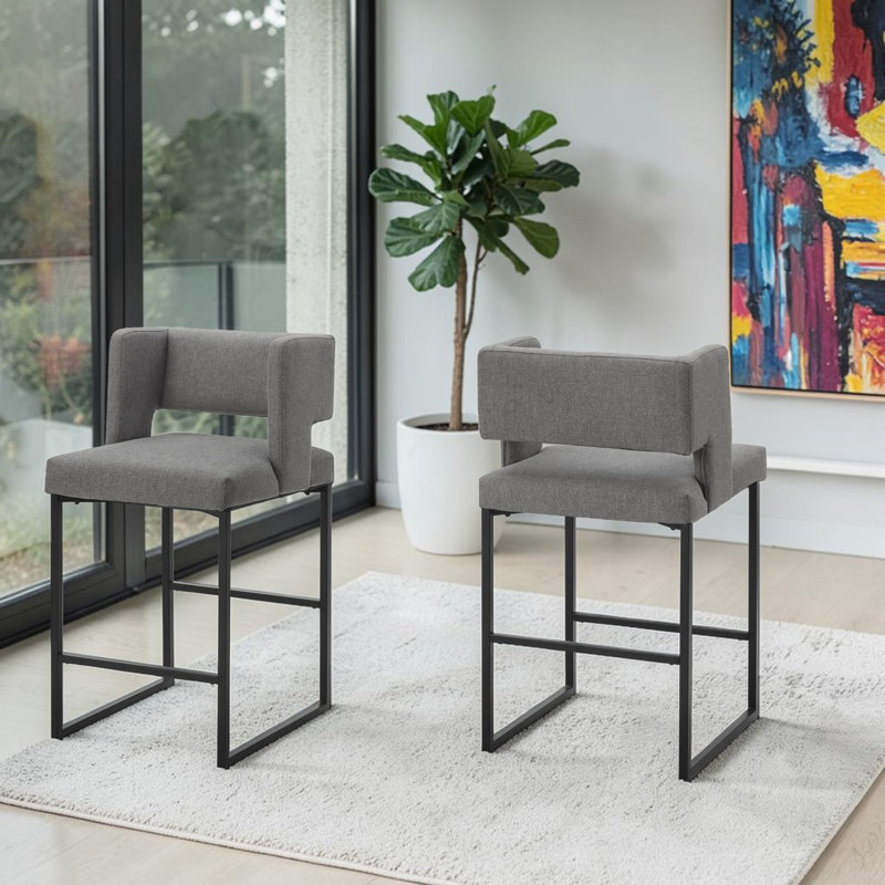 Ensemble de 2 tabourets de bar Camira