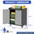 Heavy-Duty Metal Storage Cabinet With Wheels -Tool Cabinet  Garage, Office, And Home Organizer Solutions,
