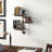 Helbert 3 Tier Staggered Rustic Inductrial Pipe Wall Shelf