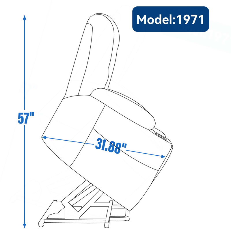 Large Power Lift Recliner Chair With Massage And Heat For Elderly, Overstuffed Wide Recliners, Heavy Duty Motion Mechanism With Usb And Type C Ports, 2 Steel Cup Holders