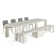 Transformer Table Extendable Dining Set - Table + Bench + 4 Chairs + Cofee Table(Panel Storage Unit) - 2 To 12 People - Canadian Birch