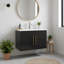 Meuble-lavabo mural 30 po à double porte-1803936458