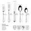 Mikasa French Countryside 65-Piece 18/10 Stainless Steel Flatware Set, Service for 12