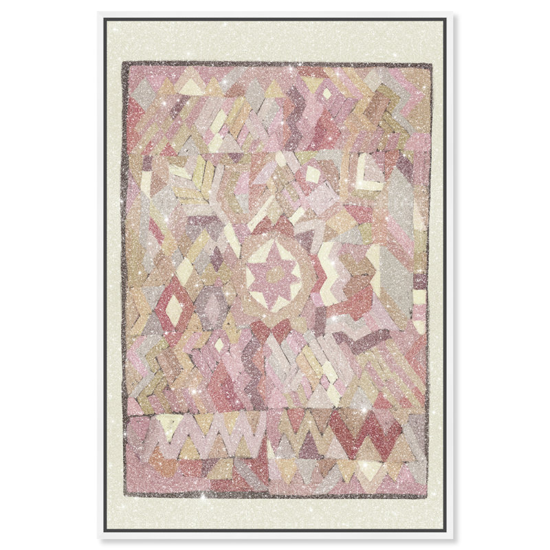 Tapestry Boehme Print by Oliver Gal, 31"H x 21"W, White Floater Frame