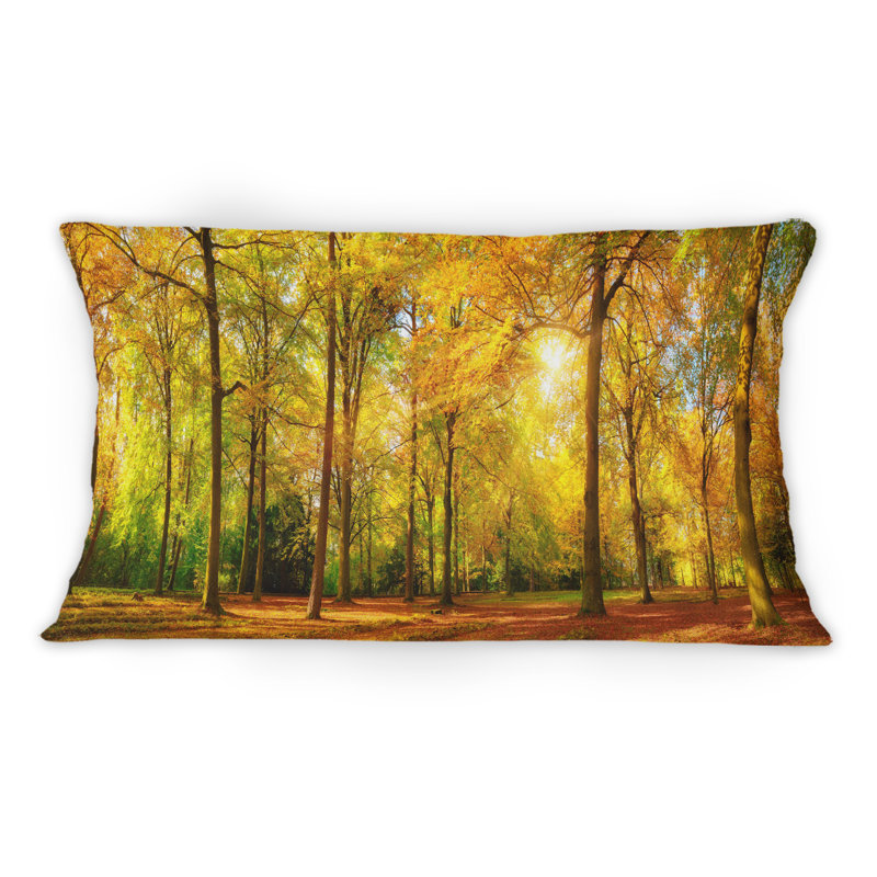 Coussin décoratif imprimé soleil et cabane Sunshine