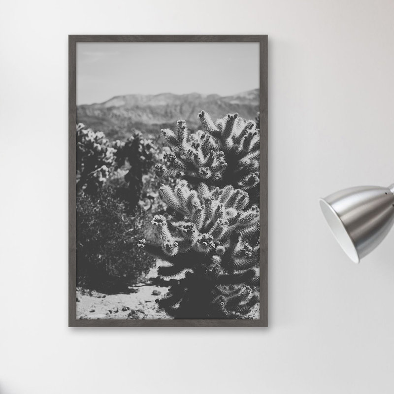 Chollo Cactus 1 Piece Single Picture Frame Wall Art, 91cm H x 61cm W x 4cm D
